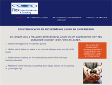 Tablet Screenshot of floxcoaching.nl